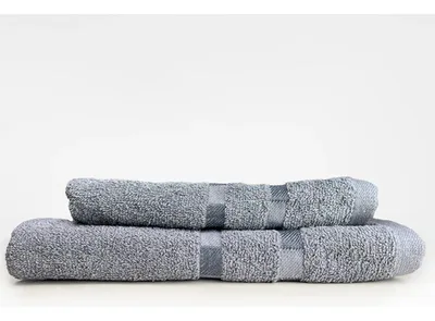 Toalla De Mano Algodón 40x80 Cm Absorbente Gris Oscuro