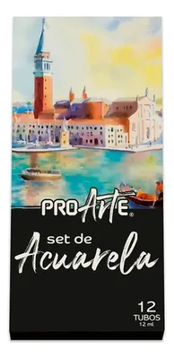 Acuarela Proarte 12 Colores Tubos 12ml