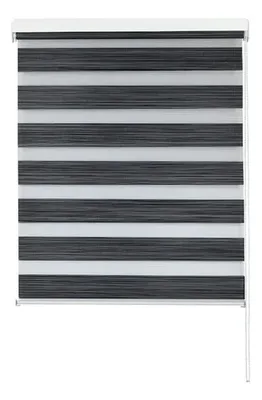 Cortina Roller Duo Poliéster 120x165cm Gris