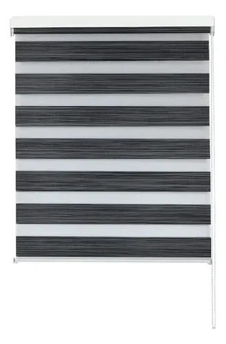 Cortina Roller Duo Poliéster 120x165cm Gris