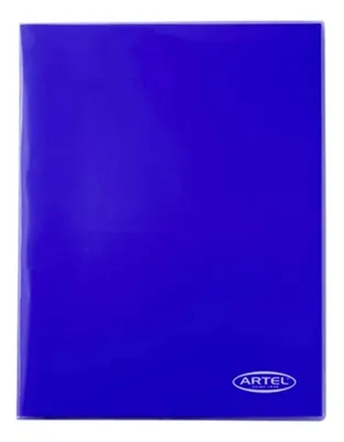 Carpeta Plastificada Con Gusano Acoclip Azul Azul