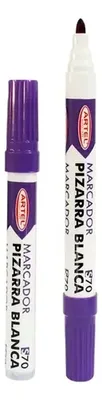 Marcador De Pizarra Punta Redonda Morado