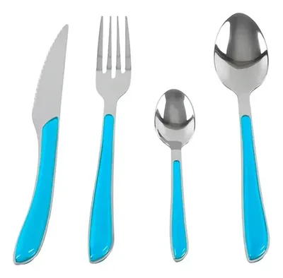 Set Cuchillería 24 Piezas Acero Inoxidable Azul
