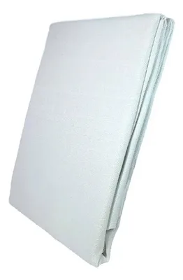 Mantel Rectangular Poliéster Rústico 150x210 Blanco