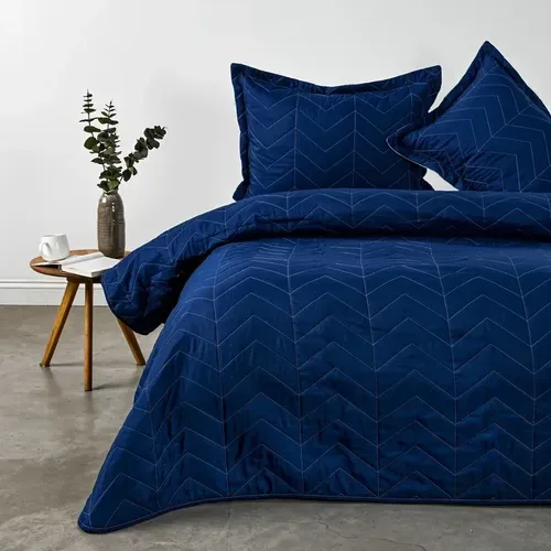 Set Cubrecama Quilt Reversible 2 Plazas Microfibra Coral Claro