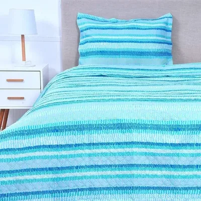 Quilt Córdova 1.5 Plaza Reversible Poliéster Coral Claro