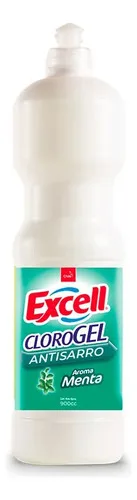 Cloro Gel Desinfectante Antisarro Aroma Menta