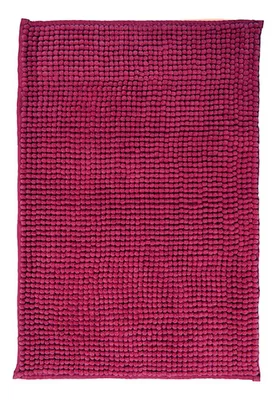 Tapete De Baño Shaggy Flannel Absorbente Coral Claro