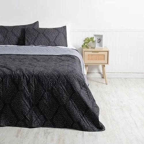 Quilt Estampado 2 Plazas Poliéster Con Fundas