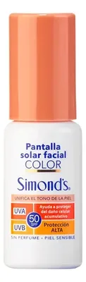 Protector Solar Facial Spf 50 Color Resistente Agua