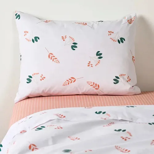 Set De Sábanas Estampadas 144 Hilos 1.5 Plazas Polycotton Rosa
