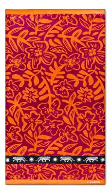 Toalla De Playa Algodón Jacquard 100x180cm Coral Claro