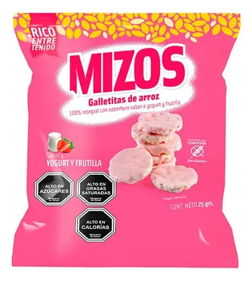 Galleta De Arroz Mizos Yogurt Frutas
