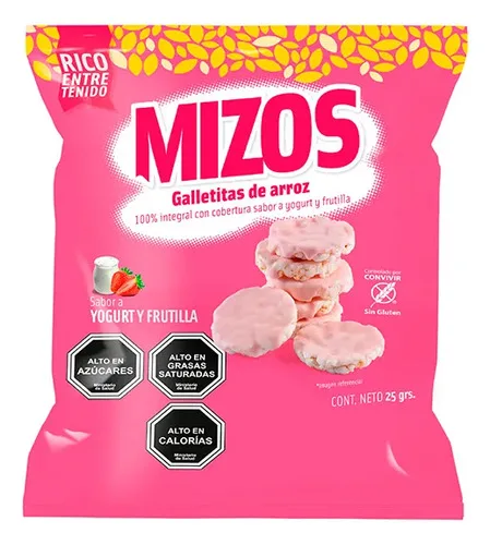 Galleta De Arroz Mizos Yogurt Frutas