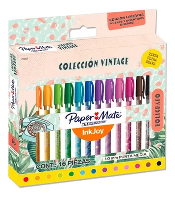 Bolígrafo Paper Mate Inkjoy 100st Punta Media Amarillo