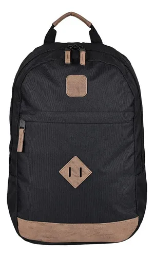 Mochila Escolar Jump 25l Impermeable Acolchada Negro