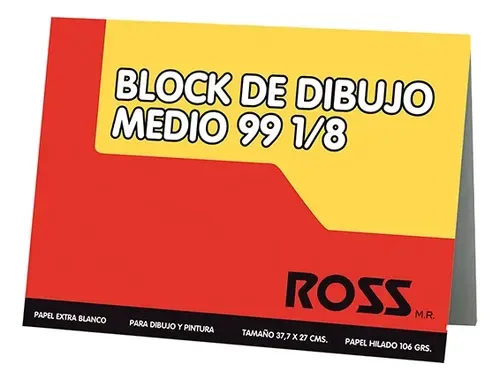 Block De Dibujo Medium Papel Bond 140gr