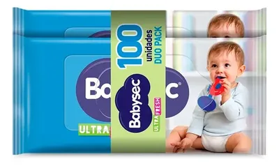 Toallas Húmedas Desechables Babysec 100 Unidades