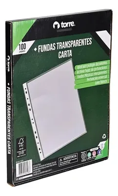 Funda Transparente Carta 100 Unidades Protección