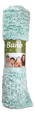 Alfombra De Baño Chenille Antideslizante 40x60cm Coral Claro