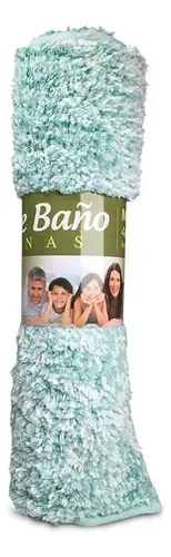 Alfombra De Baño Chenille Antideslizante 40x60cm Coral Claro