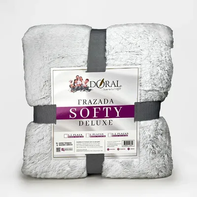 Frazada Softy Térmica 1.5 Plazas Poliéster Coral Claro