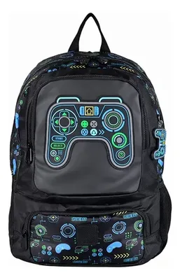 Mochila Escolar Gamer 30 Litros Acolchada Coral Claro