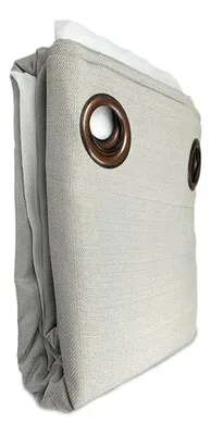 Cortina Bárbara Poliéster Gris Claro 140x220cm Gris