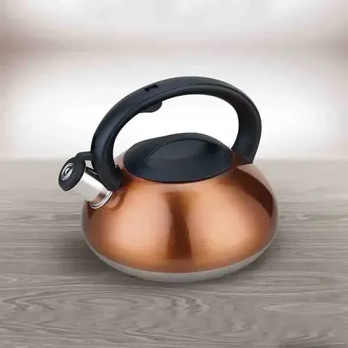 Tetera Acero Inoxidable 3 Litros Silbato Coral Claro