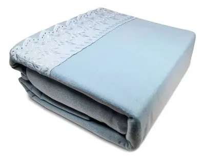Set De Sábanas De Polar 1.5 Plazas Morado Verde Oscuro
