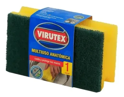 Esponja Acanalada Multiuso Para Limpieza Hogar