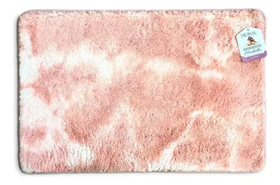 Piso De Baño Marbella Velvet Antideslizante Coral Claro