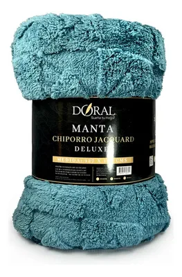 Manta Chiporro Jacquard Térmica Poliéster Coral Claro