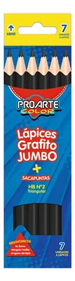 Lápiz Grafito Triangular Hb Jumbo Set 6 Unidades