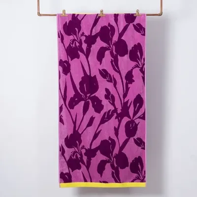 Toalla De Playa Jacquard Algodón 75x150cm Coral Claro