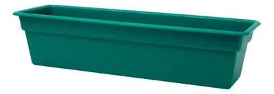 Maceta Rectangular Plástica Dura Kotta 46cm Verde