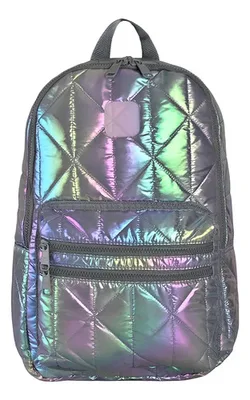 Mochila Escolar Blum 22l Impermeable Porta Laptop Gris Oscuro