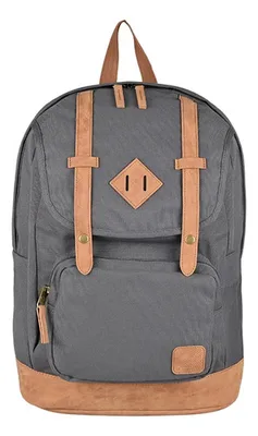 Mochila Escolar Urban 35l Impermeable Acolchada Gris