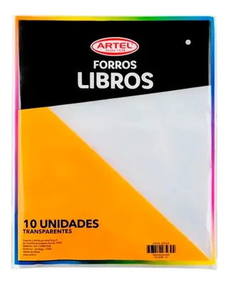Set 10 Forros De Libro Universitario Transparente