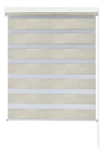 Cortina Roller Duo 90x165cm Poliéster Crudo Coral Claro