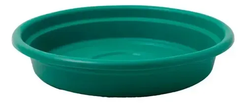 Plato De Maceta Redondo Plástico Dura Kotta Verde