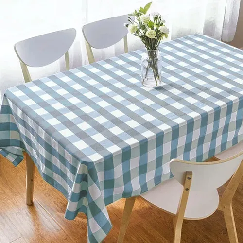 Mantel Rectangular Estampado Amelie Cuadrille Coral Claro