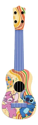 Guitarra Acústica Infantil Stitch Disney 61cm