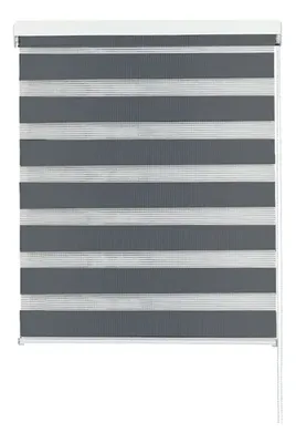 Cortina Roller Duo Poliéster Gris 150x165cm Gris