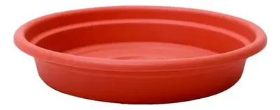 Plato De Maceta Redondo Plástico Terracota 10cm Terracota