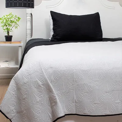 Quilt Hotpress Liso Bicolor 1.5 Plazas Poliéster Coral Claro