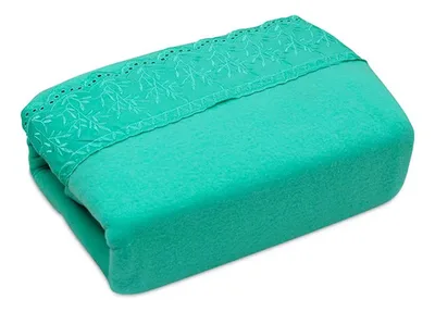 Set De Sábanas De Polar Lisa 1.5 Plazas Verde Oscuro
