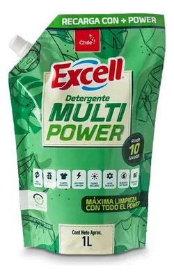 Detergente Líquido Multipower 1 Litro Para Ropa