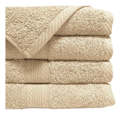 Toalla De Baño Algodón 70x140 Cm Absorbente Beige