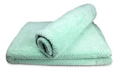 Set Toallas Oporto Dry Fast Poliéster Baño Verde
